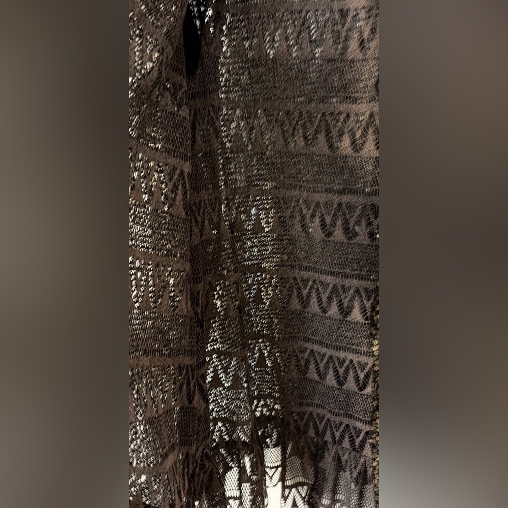 Free People Metallic Gold Sequin long Sleeve Jacket Womens SP - Picture 9 of 9